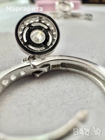 Сребърни обеци с мойсанит (Диамант) 0.5 карата, снимка 9 - Обеци - 52266573