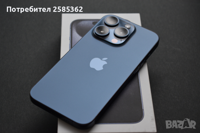 iPhone 15 Pro Blue Titanium 128 Gb Гаранционен, снимка 8 - Apple iPhone - 44959530