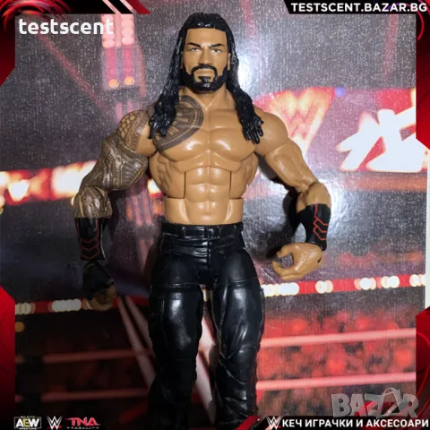 Екшън фигура WWE Roman Reigns Роман Рейнс ELITE SERIES Bloodline mattel figure елит, снимка 1 - Колекции - 49171366