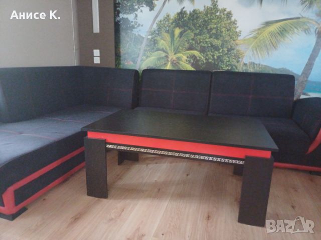 Диван с маса , снимка 1 - Дивани и мека мебел - 45827916