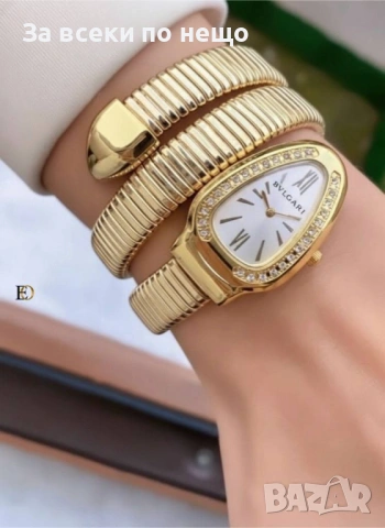 Bvlgari Дамски Часовник Тип Змия Булгари - Налични Различни Цветове Код SK728, снимка 3 - Дамски - 53146642