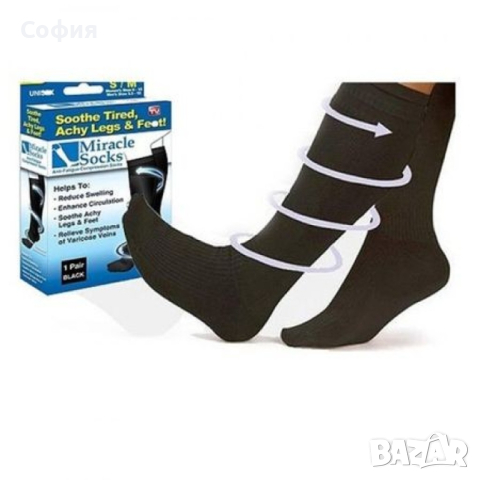 Еластични компресионни чорапи Magic miracle socks , снимка 1 - Дамски чорапи - 45008900