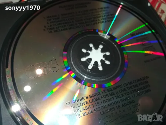 PLACIDO DOMINGO-LOVE SONGS-ORIGINAL CD-ВНОС GERMANY 2802251908, снимка 13 - CD дискове - 49317550