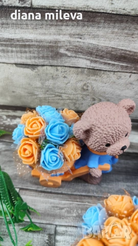 Сладки малки мечета в оранжево и синьо!!, снимка 6 - Декорация за дома - 53639015