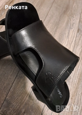 Чехли естествена кожа на Calvin Klein , снимка 7 - Чехли - 53927306