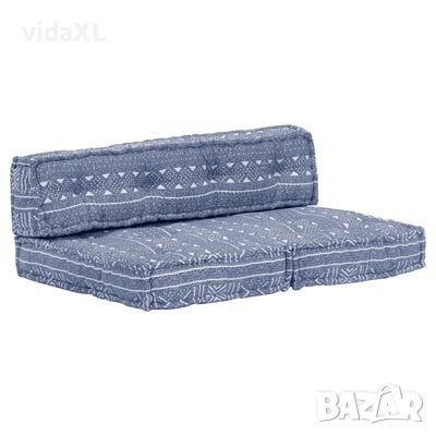 vidaXL Пуф, индиго, текстил(SKU:249423, снимка 1 - Други - 46056413