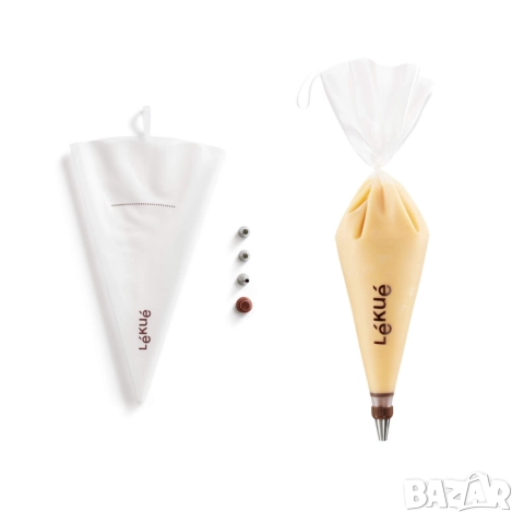 Комплект пош с 3 броя приставки Lekue, за многократна употреба, снимка 2 - Други стоки за дома - 52099077