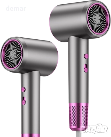 Сешоар за жени и мъже - HundoPony 2000W мощен сешоар с 1 концентратор, професионален йонен