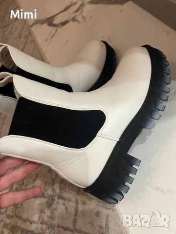 Дамски бели боти , снимка 5 - Дамски боти - 53576631