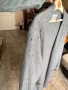 Нова маркова сива жилетка без закопчаване на дупки Denim Hunter овърсайз oversize модел, снимка 6