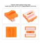 Комплект от 8 резервни ножчета за хартиена гилотина, оранжеви, съвместими A4/A5, снимка 3