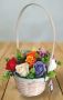 Ръчно изработена кошничка с ароматни сапунени рози Идеален подарък за всеки повод , снимка 2