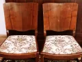 2 тапицирани стола от масив, ретро,винтидж, снимка 2