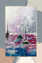 картина живопис"Пурпурно море", снимка 1 - Декорация за дома - 45026406