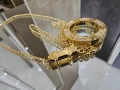 CARTIER Love Gold Large Paved Diamonds Pendant Дамскo Колие, снимка 1