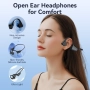 Слушалки с костна проводимост, безжични Bluetooth 5.4 слушалки с отворено ухо, с микрофон, снимка 2