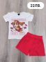 🎀🔔ГОЛЯМО НАМАЛЕНИЕ на  памучни комплекти: къси панталнки и блузка. Размери от 2г до 10г.🌞, снимка 1 - Детски комплекти - 45946986