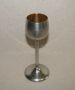 Старинна чаша за ликьор ок. 1930 г. никелиран месинг маркирана, съвсем запазена, снимка 2