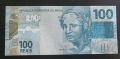 Бразилия.
100 реала.
2014 година.
UNC., снимка 1