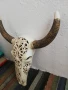 Резбован череп с разглобяеми Рога, снимка 6