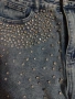 Нови дамски дънки с камъни , снимка 1