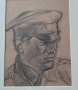 Владимир Димитров Майстора,рисунка на хартия,войник, снимка 3