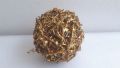 Коледна украса за елха - златна топка, снимка 2
