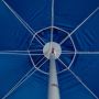 Ветроустойчив плажен чадър със синя метална рамка - 2м, снимка 2