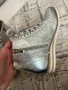 Нови!!!Перфорирани боти сребристи 38, снимка 4