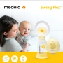 MEDELA Единична двуфазна електрическа помпа за кърма Swing Flex + шише, снимка 3