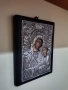 Прекрасна Посребрена Икона Богородица С Младенеца Христос., снимка 5