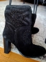 Черни велурени боти Daris Дарис, снимка 2