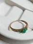 Златен пръстен с изумруди и диаманти, снимка 3