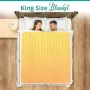 Ново King електрическо одеяло с еластични ленти и 3 топлинни нива, снимка 2