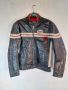 Кожено Рокерско яке Jack & Jones Vintage DENIM, Стил damage leather jacket, Размер М, снимка 5