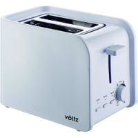 Тостер за хляб Voltz V51440E, 750W, 2 филийки, Бял, снимка 1 - Тостери - 45079159