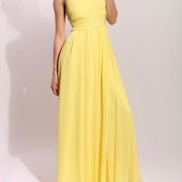Елегантна дълга рокля в цвят мента, снимка 3 - Рокли - 45615884