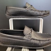 Мъжки официални обувки мокасини в черно , снимка 1 - Мокасини - 45666268