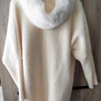 Mystic Fashion нова жилетка палто с качулка и голям пух , снимка 5 - Жилетки - 45388702
