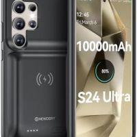 Нов 10000mAh Батериен Кейс NEWDERY за Samsung S24 Ultra - Безжично Зареждане, снимка 1 - Селфи стикове, аксесоари - 45192470