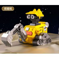 Подвижен робот играчка с дизайн на строителна машина / Гладки ръбове; Високотехнологичен дизайн; Сим, снимка 5 - Други - 45574349