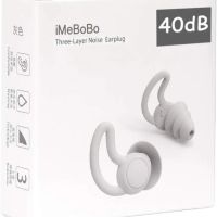 Комплект от 2 миещи се нано тапи за уши от силикагел iMeBoBo, За шумопотискане при сън, Сив, снимка 2 - Други стоки за дома - 45776868