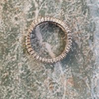 Сребърен пръстен Халка с циркони, снимка 2 - Пръстени - 45729455