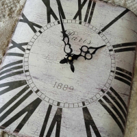 метален ретро стенен часовник, Винтидж стил от Англия​, снимка 3 - Други стоки за дома - 45031850