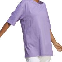 Дамска тениска ADIDAS Sportswear Dance Oversized Tee Purple, снимка 3 - Тениски - 46166042