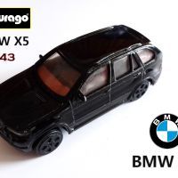 Bburago BMW X5 E53 Black SUV 1:43 , снимка 1 - Колекции - 45709494