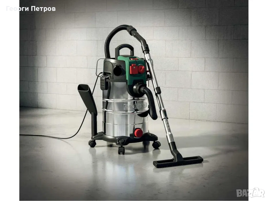 Индустриална Прахосмукачка Parkside 1500w за мокро и сухо почистване, снимка 1