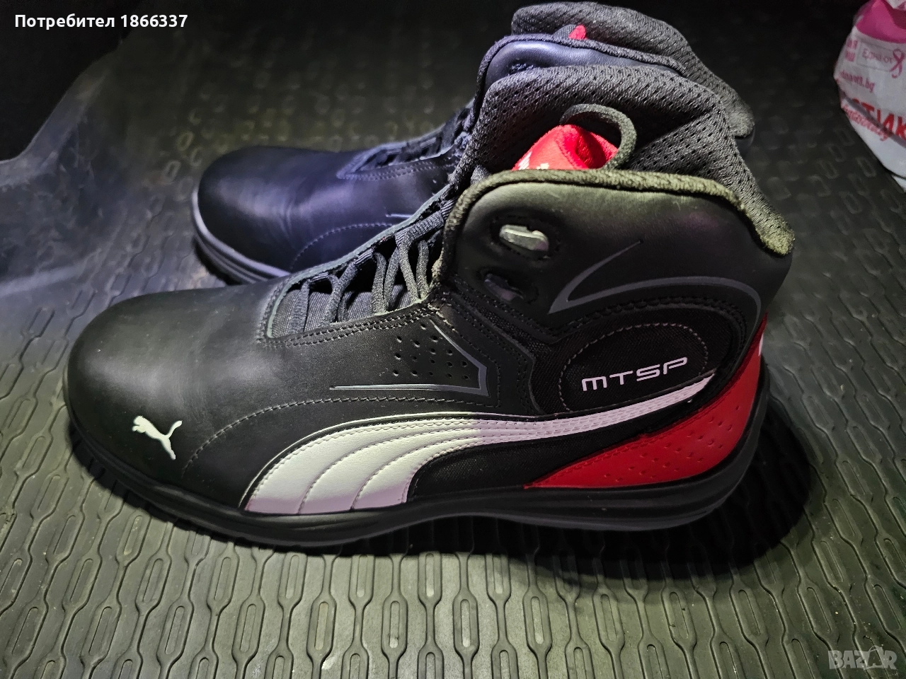 Работни обувки Puma 45 PUMA TOURING BLACK MID S3 ESD SRC, снимка 1