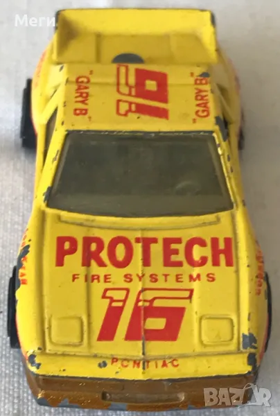 Колекционерска Количка Matchbox 1985 Pontiac Fiero Protech Fire – Колекционерски Модел, снимка 1