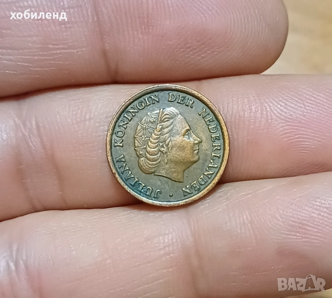 1 цент Холандия 1950, снимка 1